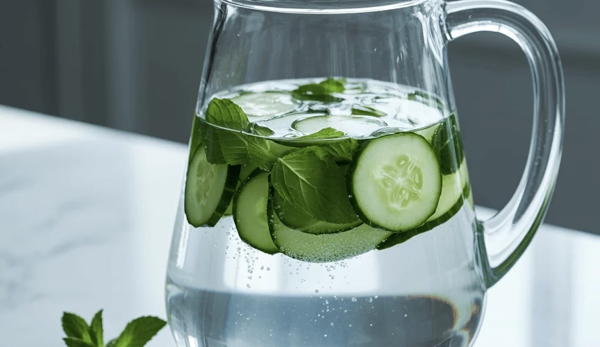 Ultimate Goddess Cucumber-Mint Spa Water for Glowing Skin (Under 2 Minutes!) 4 spa water 8
