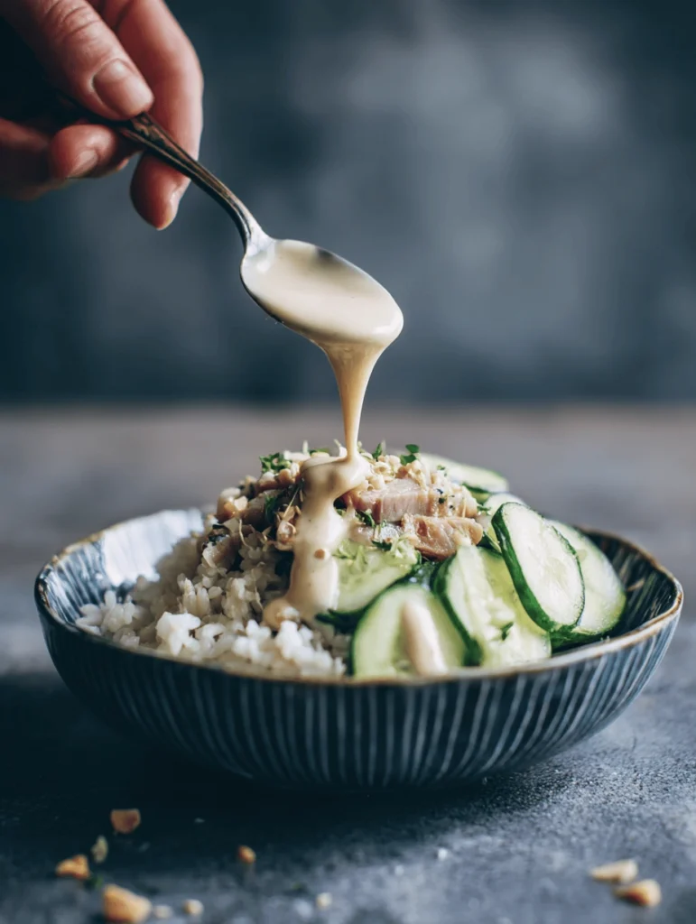Super Quick, Ridiculously Tasty, Tahini Sardine Rice Bowls 4 tahini sardine bowl 12
