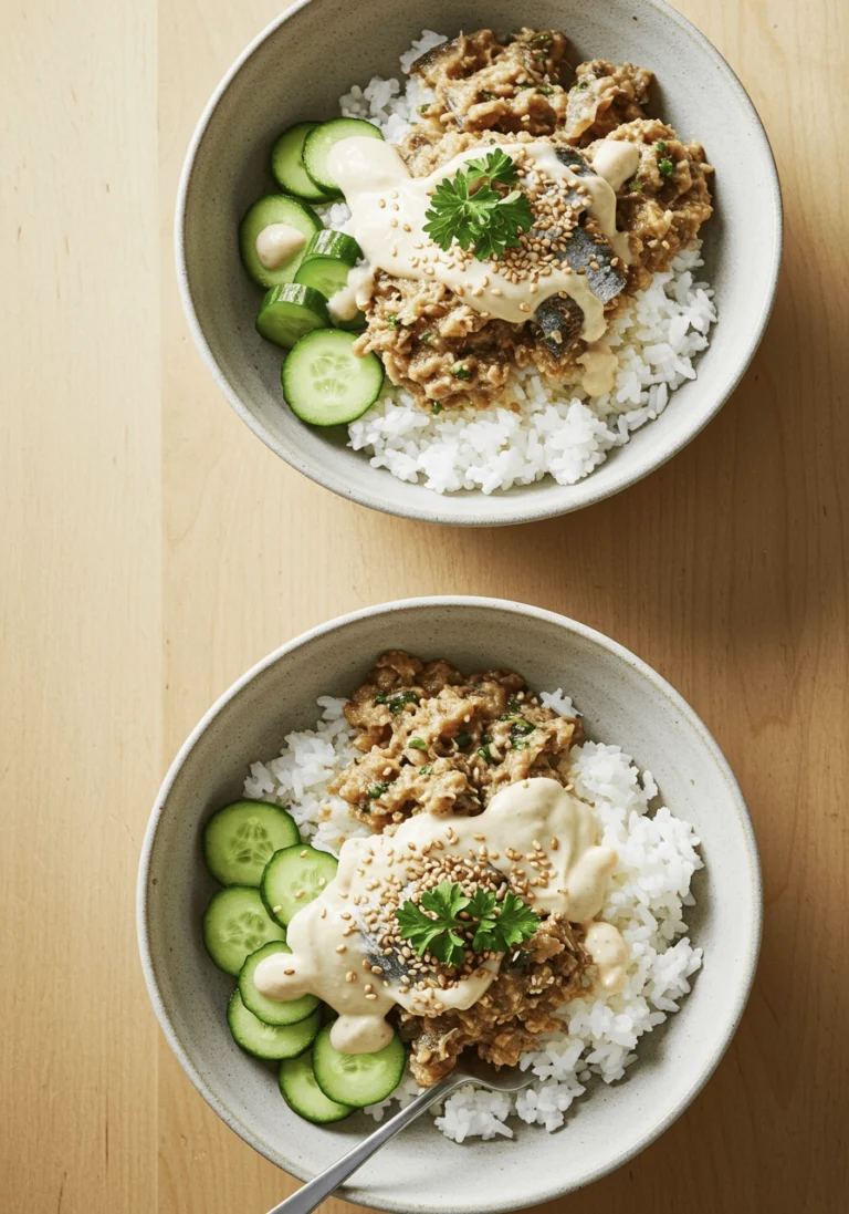 Super Quick, Ridiculously Tasty, Tahini Sardine Rice Bowls 40 tahini sardine rice bowl