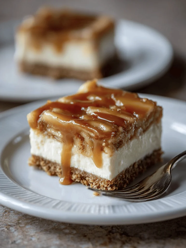Lazy Girl’s Caramel Apple Cheesecake Bars – 5 Ingredients, Zero Fuss 2 caramel apple cheesecake 4