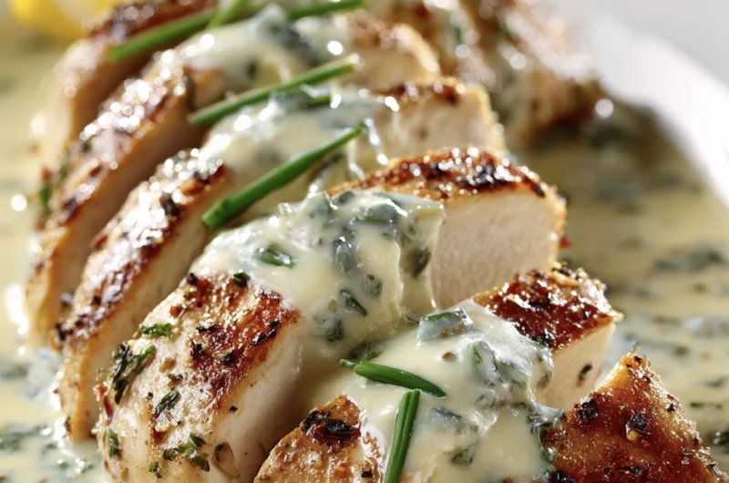 Creamy Garlic-Herb Skillet Chicken (Cream Cheese or Boursin) 24 cream cheese chicken 7
