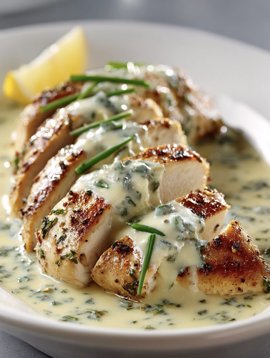 Creamy Garlic-Herb Skillet Chicken (Cream Cheese or Boursin) 6 cream cheese chicken 7