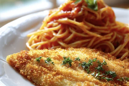 Insanely Good Catfish & Spaghetti (Crispy Southern Fish + Tangy “Delta” Sauce) 1 fried catfish and spaghetti 2