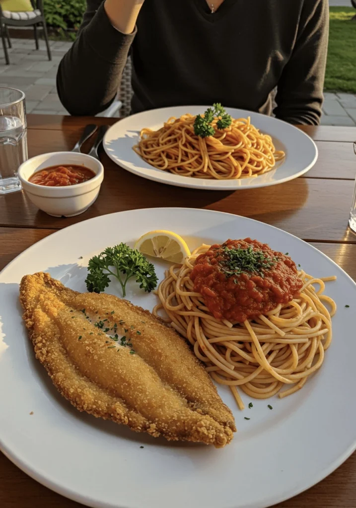 Insanely Good Catfish & Spaghetti (Crispy Southern Fish + Tangy “Delta” Sauce) 5 fried catfish and spaghetti 31