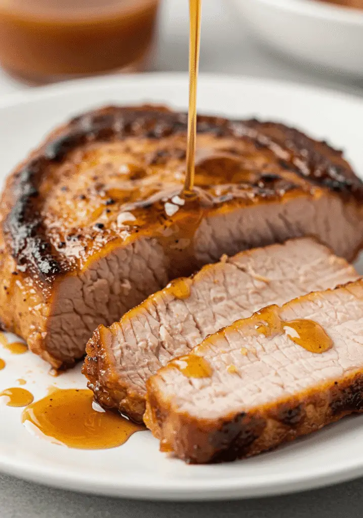 One-Pan Maple-Bourbon Glazed Pork Chop 2 maple bourbon pork chop10
