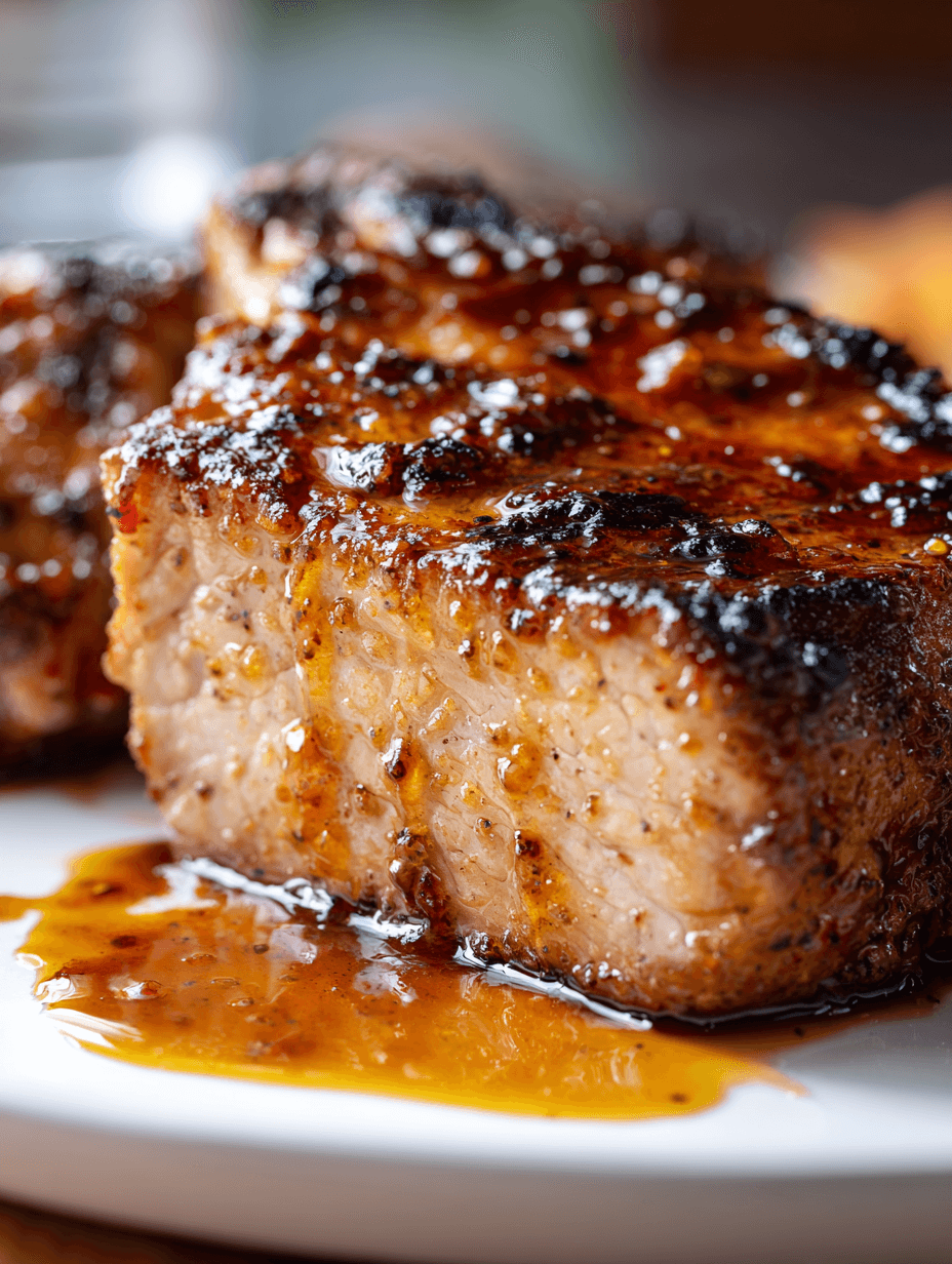 One-Pan Maple-Bourbon Glazed Pork Chop 5 maple bourbon pork chop16