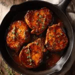 One-Pan Maple-Bourbon Glazed Pork Chop 16 maple bourbon pork chop19