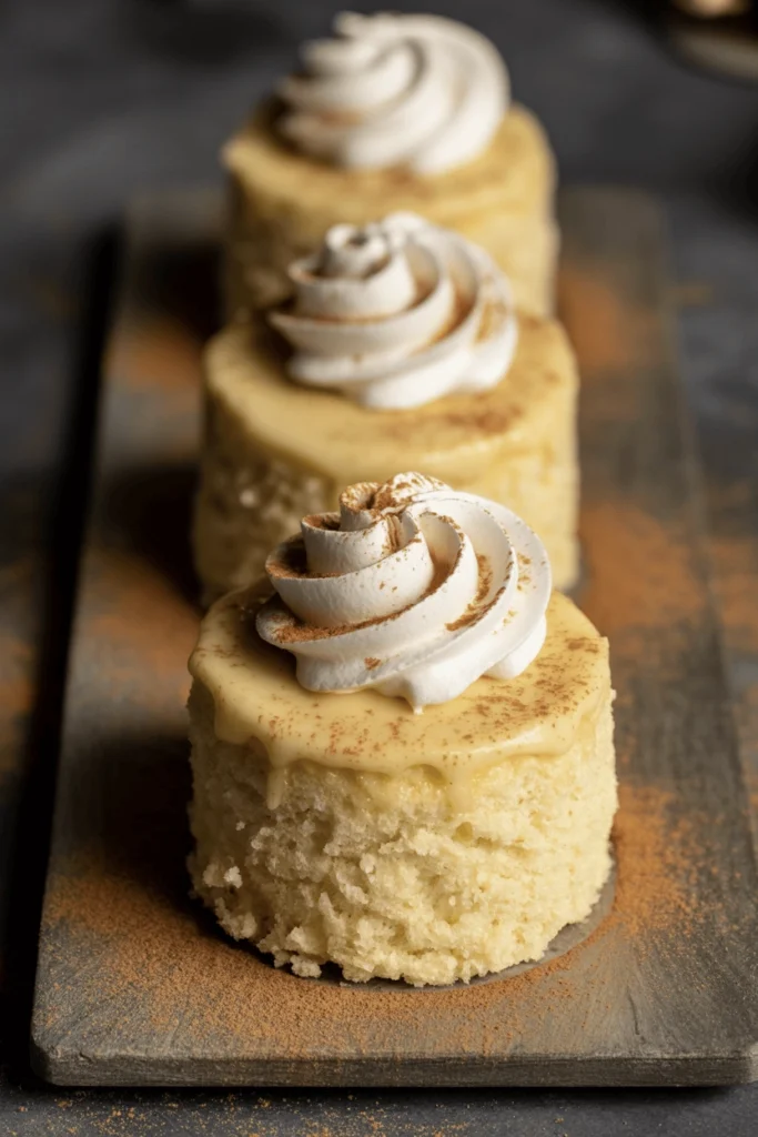 Irresistible Mini Tres Leches (Fall-Spice Version) 5 mini tres leches cakes 8