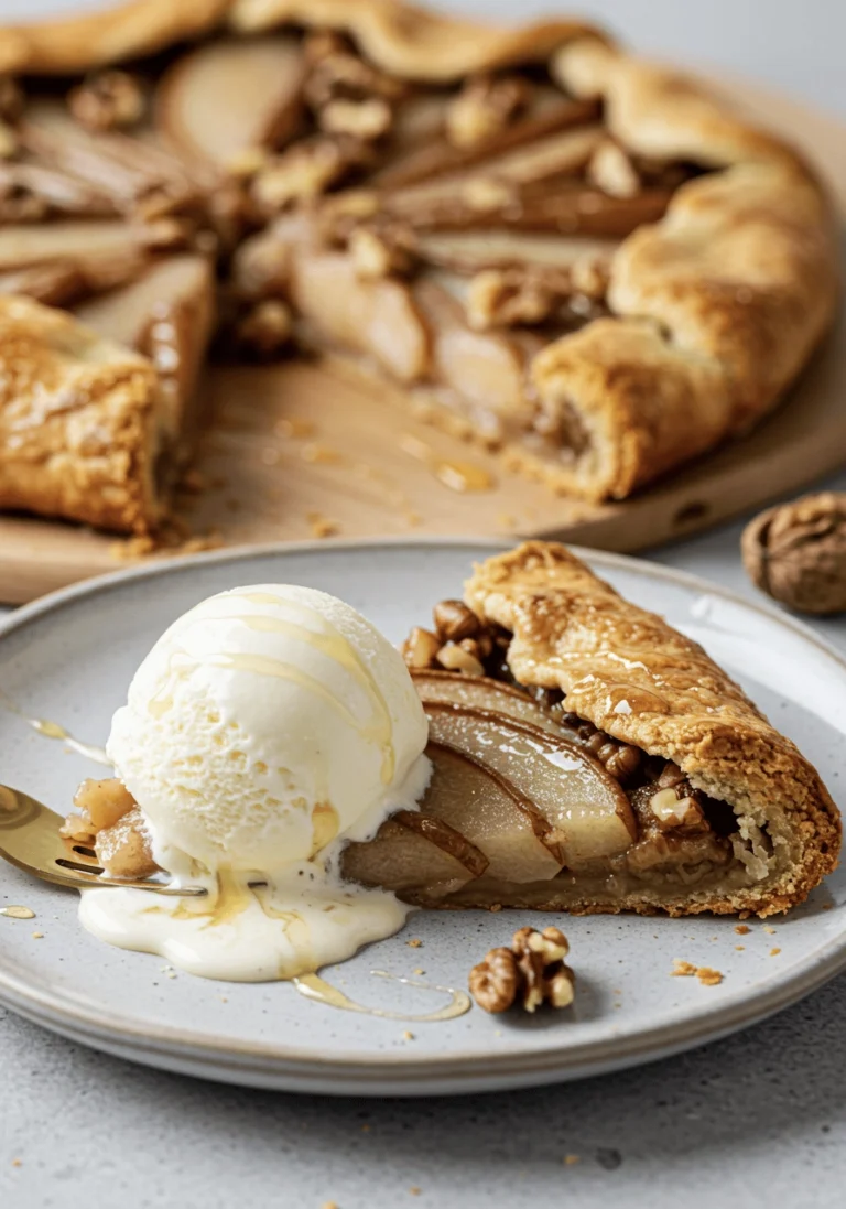 Spiced Pear and Walnut Galette – Rustic and Irresistible