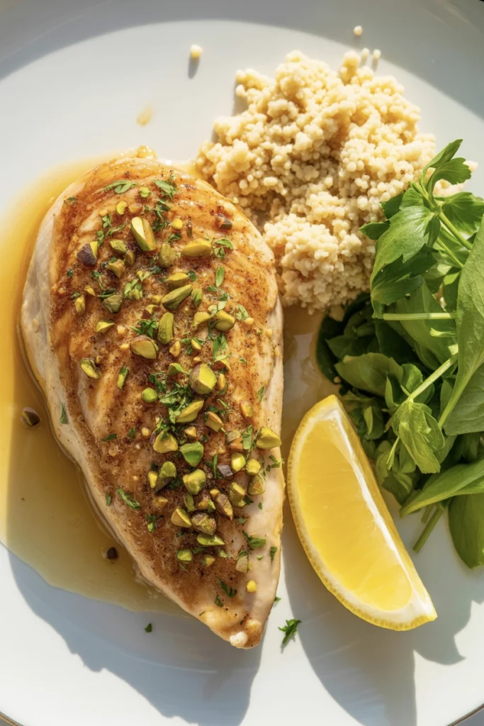 One-Pan Pistachio & Lemon Chicken (10-Minute Weeknight Win) 4 pistachio chicken 11