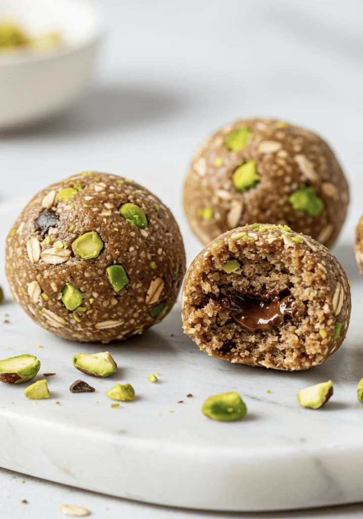 Super Easy Pistachio Chocolate Energy Bites 5 pistachio energy balls 20
