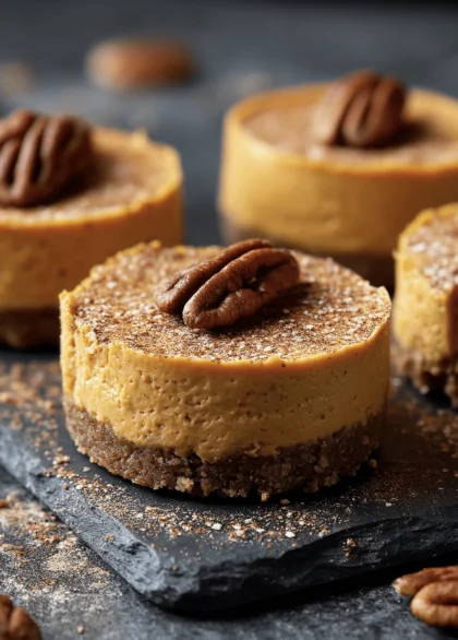 pumpkin spice cheescakes mini 3