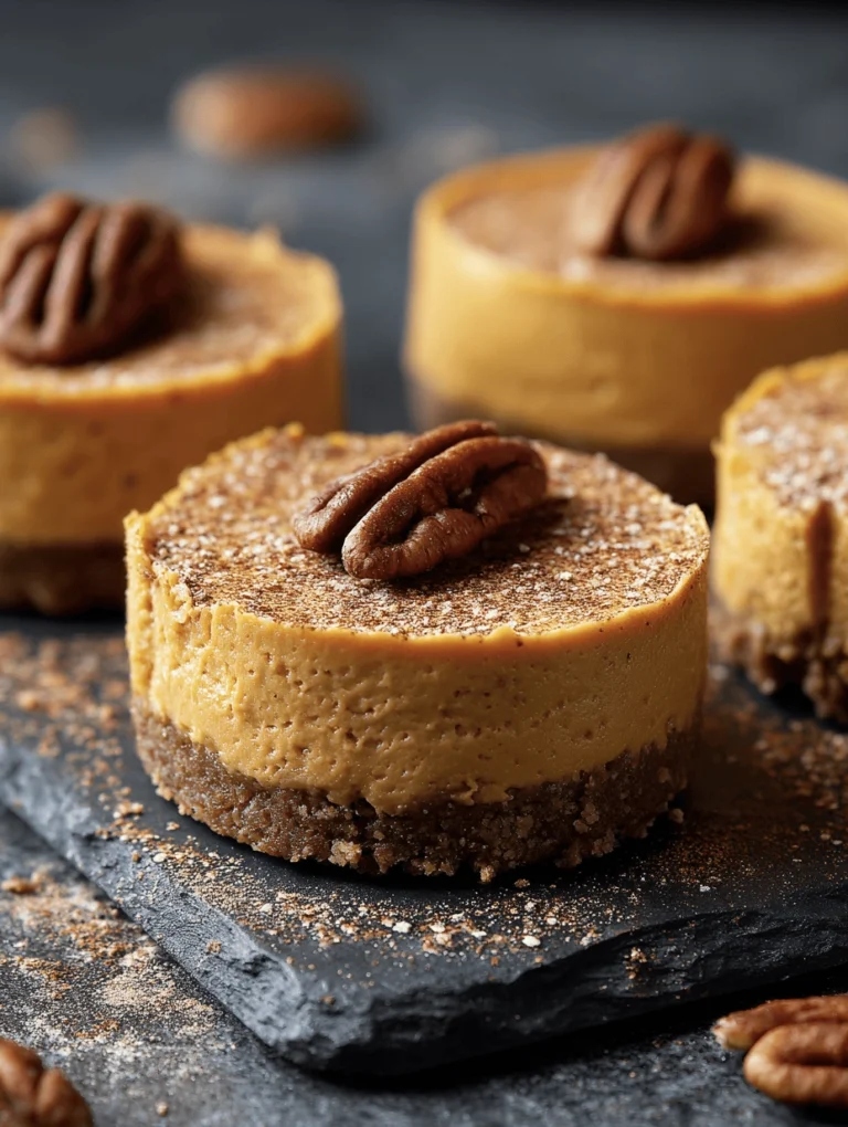 Super Easy Mini Pumpkin-Spice Cheesecakes