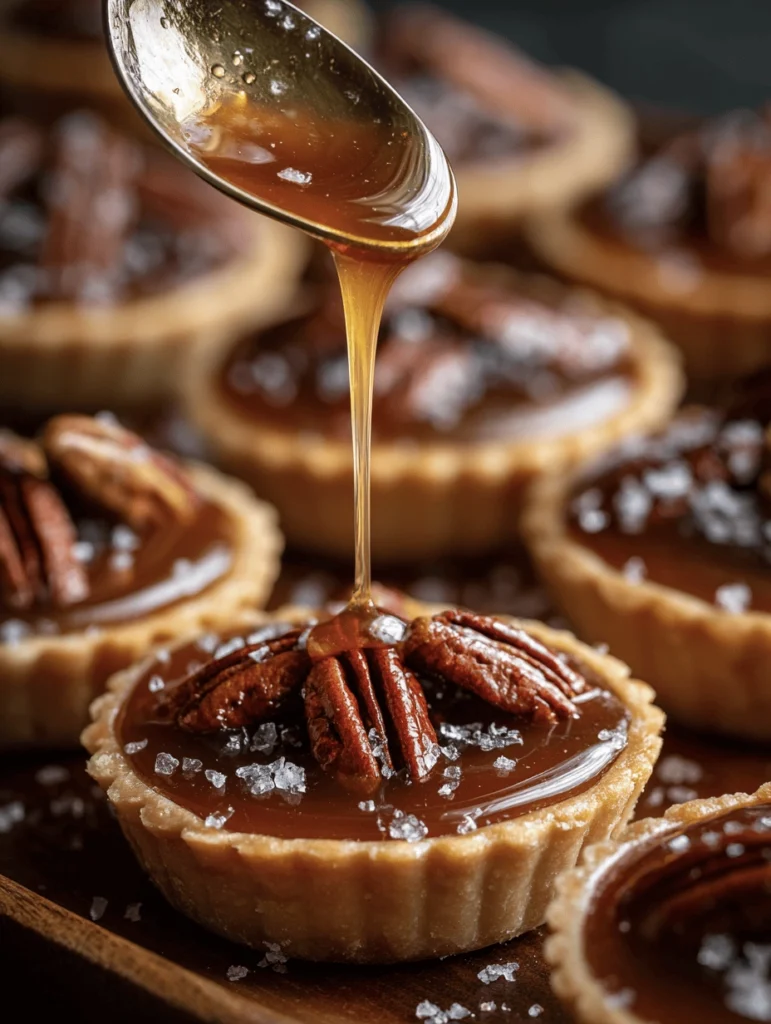 Salted-Caramel Pecan Mini Tarts: The Ultimate Party Canapé 4 salted pecan tarts 15