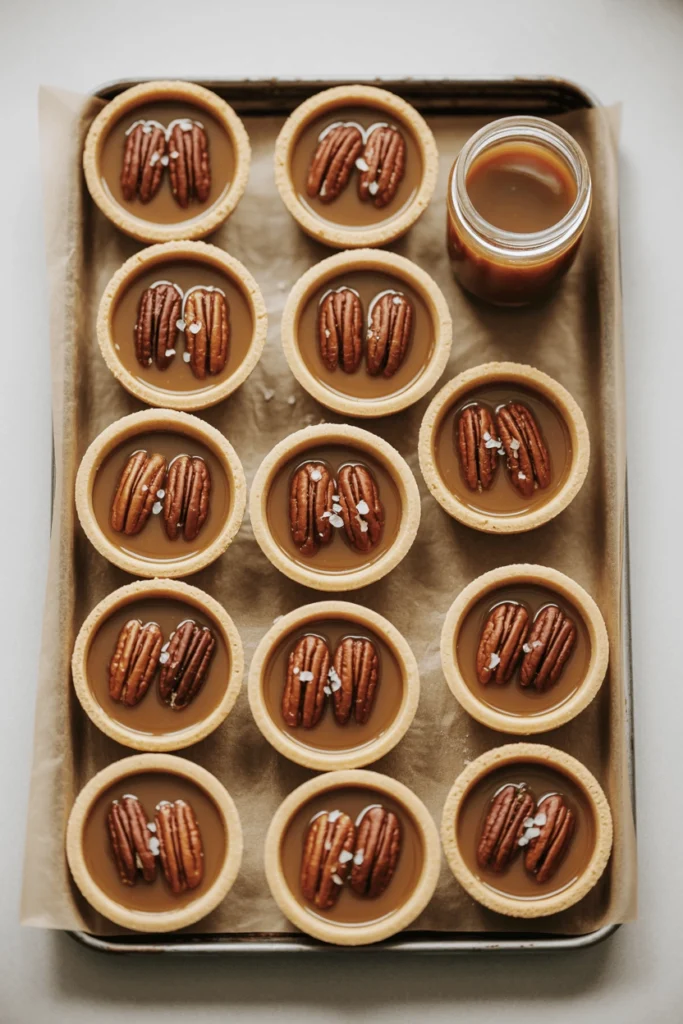 Salted-Caramel Pecan Mini Tarts: The Ultimate Party Canapé 3 salted pecan tarts 5