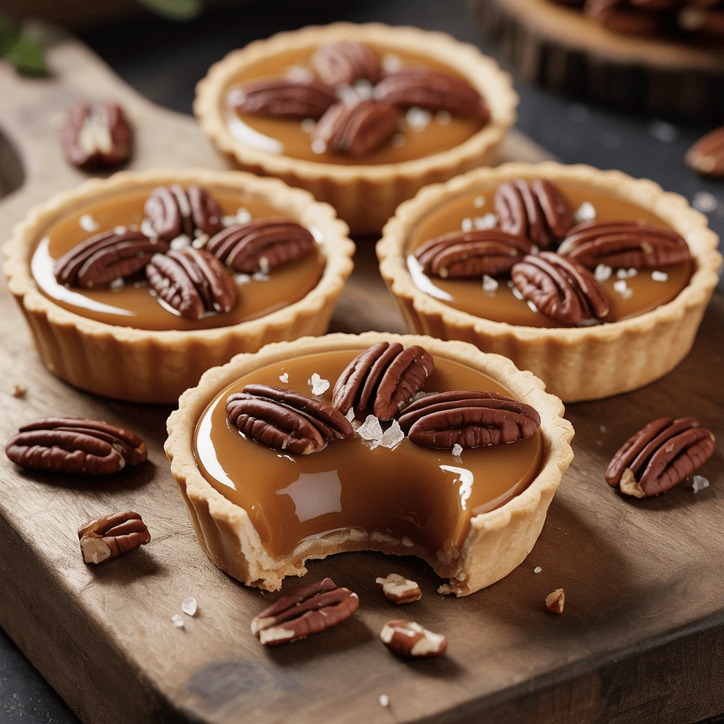 Salted-Caramel Pecan Mini Tarts: The Ultimate Party Canapé 2 salted pecan tarts 7