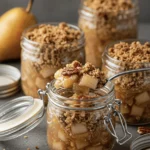 Spiced Pear Ginger Crumble Jars 4