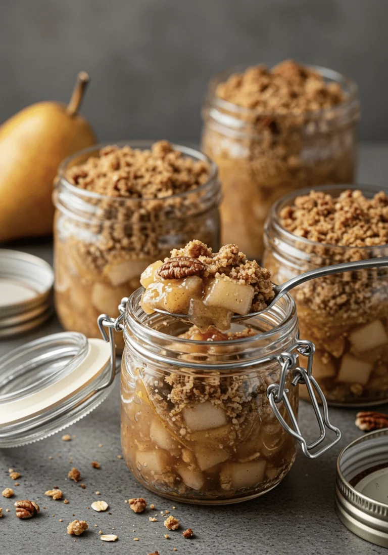 Deliciously Simple Pear & Ginger Jars — No Fuss Autumn Treat