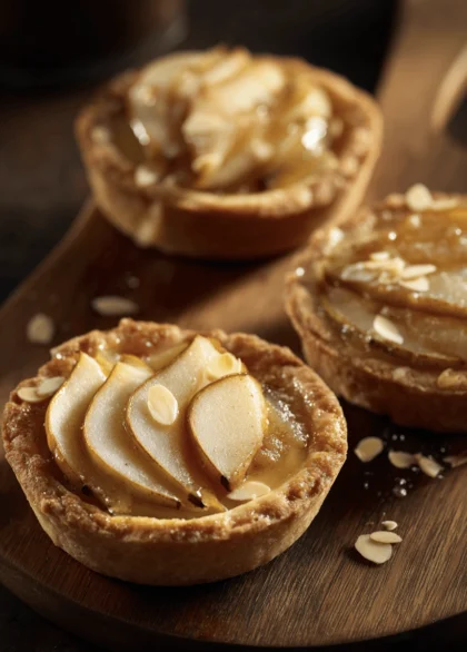 another mini pear almond fangipane