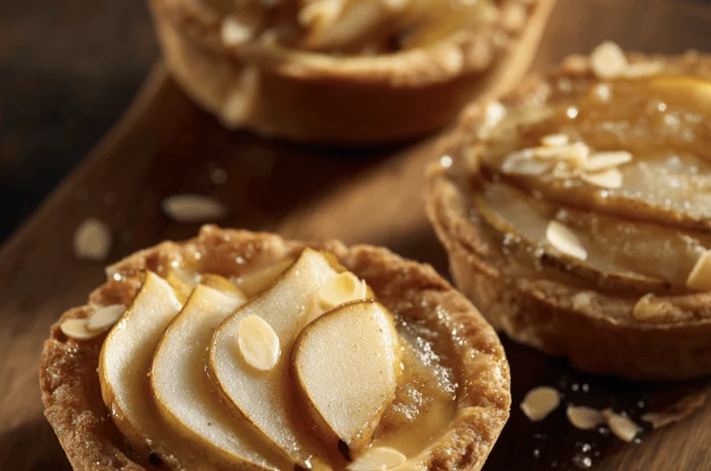 another mini pear almond fangipane