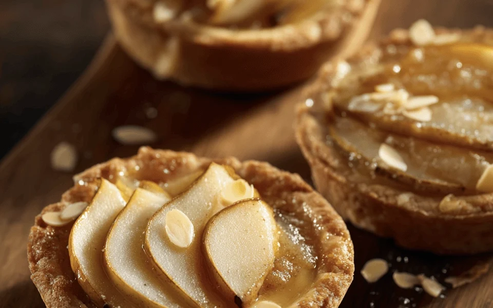 Adorable Mini Pear & Almond Frangipane Tartlets 1 another mini pear almond fangipane