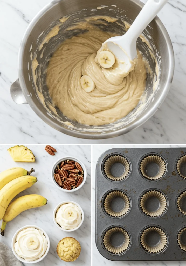 Irresistible Mini Hummingbird Cakes (Banana, Pineapple & Cream Cheese Frosting) 4 mini hummingbird cake 19