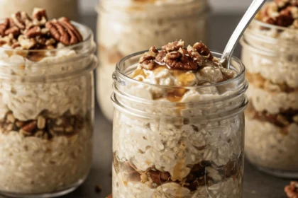 The Perfect Maple-Pecan Overnight Oats 2 more maple pecan overnight oats 1