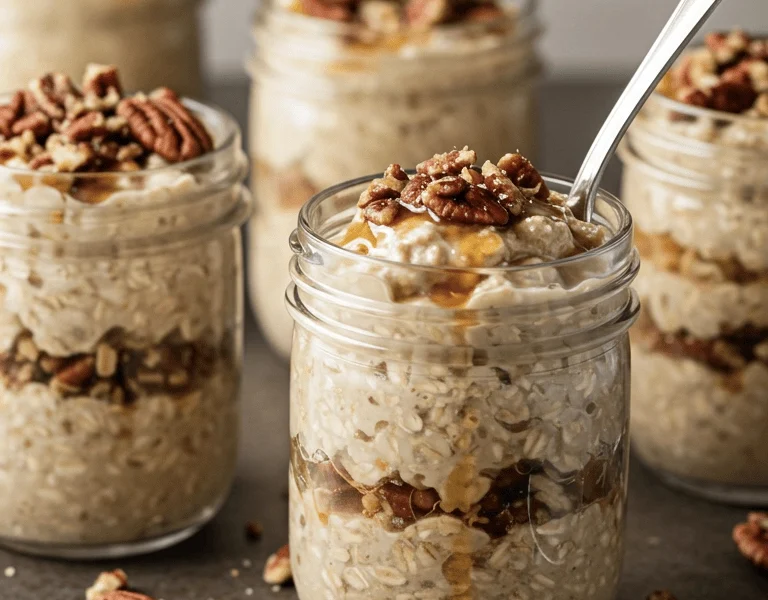 The Perfect Maple-Pecan Overnight Oats 1 more maple pecan overnight oats 1