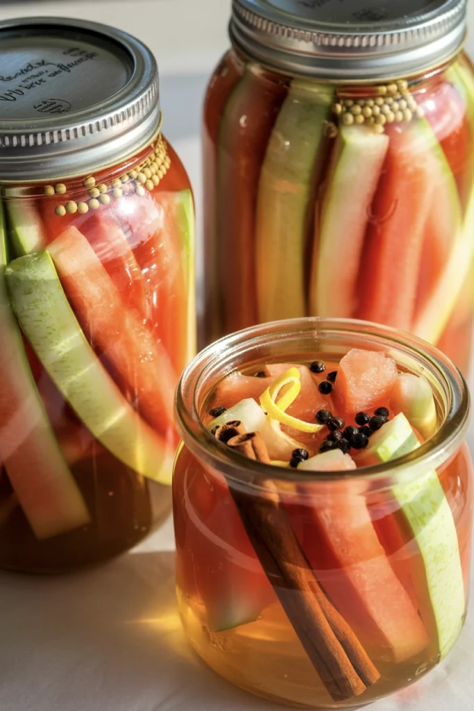 Revolutionary Quick-Pickled Watermelon Rinds — Zero-Waste Sweet-Tart Crunch 3 pickled watermelon rind 9