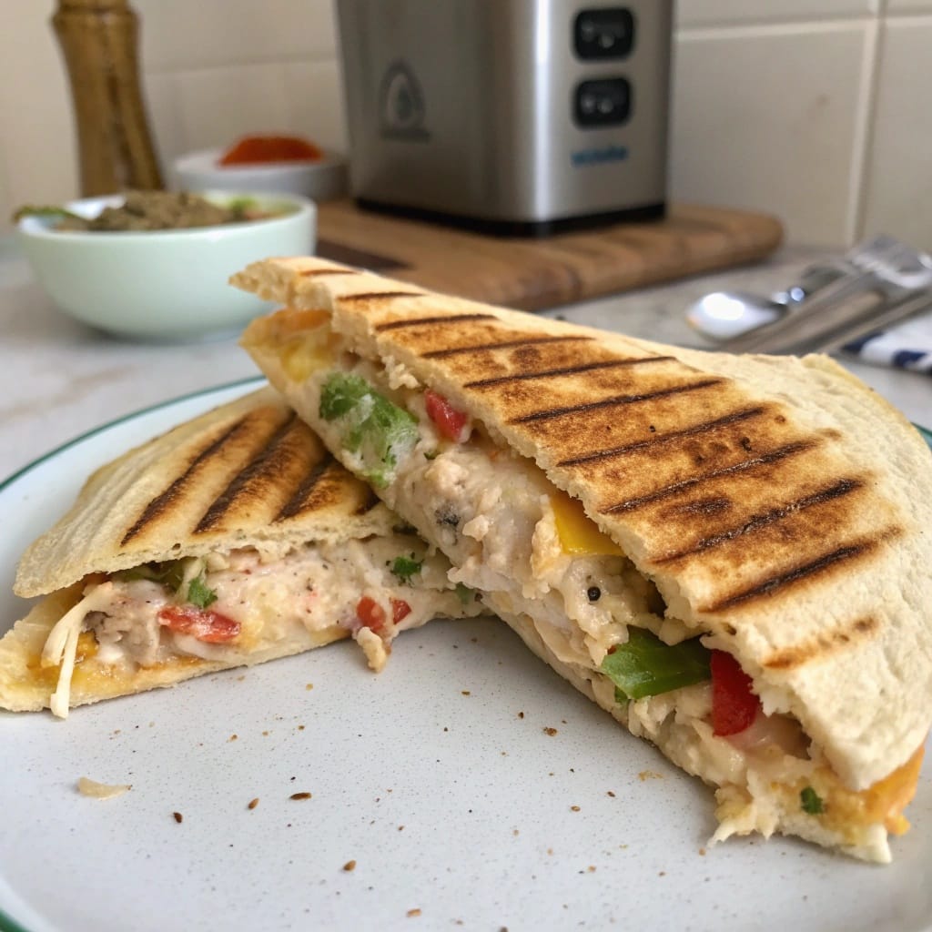 24 Struggle Meals That Actually Taste Great 12 Tuna melt quesadilla with ingredients on the side.