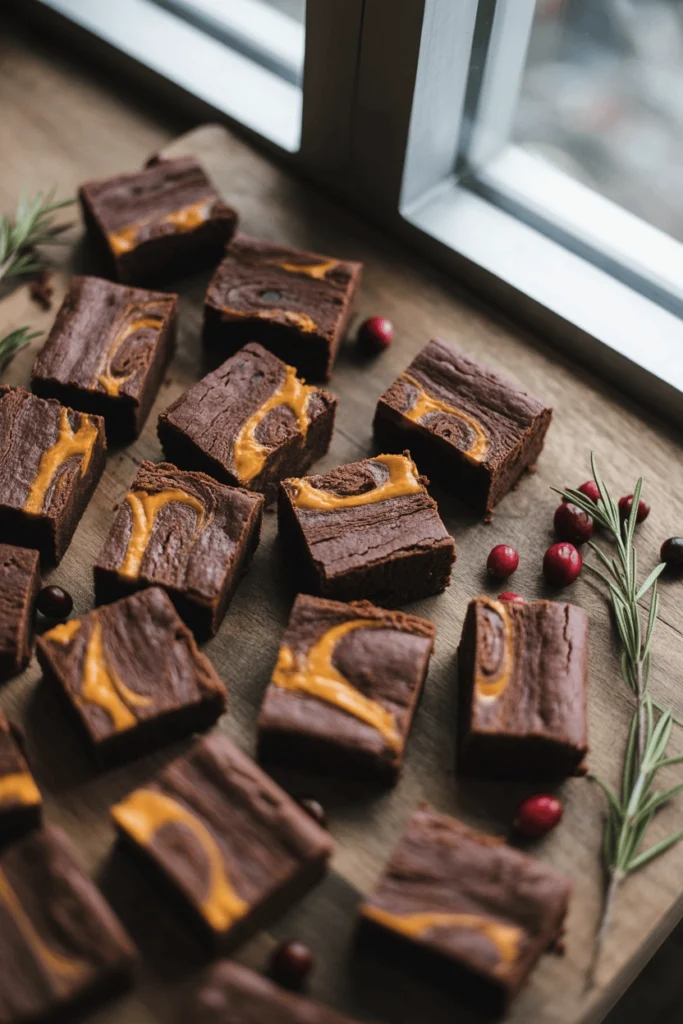 Fudgy Pumpkin Cream Cheese Swirl Brownies (Bakery-Style) 4 pumplin brownie 18