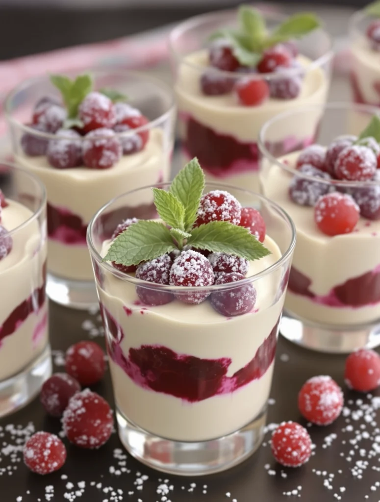 20 Easy Thanksgiving Desserts That Steal the Show (No Pie Required!) 6 5 cranberry white chocolate mousse cups 20251025 194123 5847 20251025 194134 9n4j