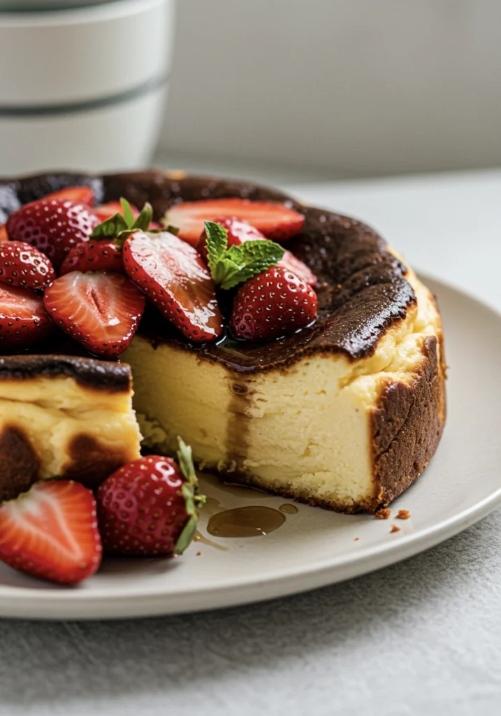 Ultimate Easy Basque Burnt Cheesecake with 8 Delicious Topping Ideas 5 basque cheesecake serving suggestion 20
