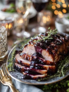 blueberry glaze christmas ham 3