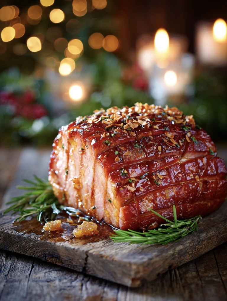 Irresistibly Sticky Pineapple Ginger Ham With Toasted Coconut Crunch