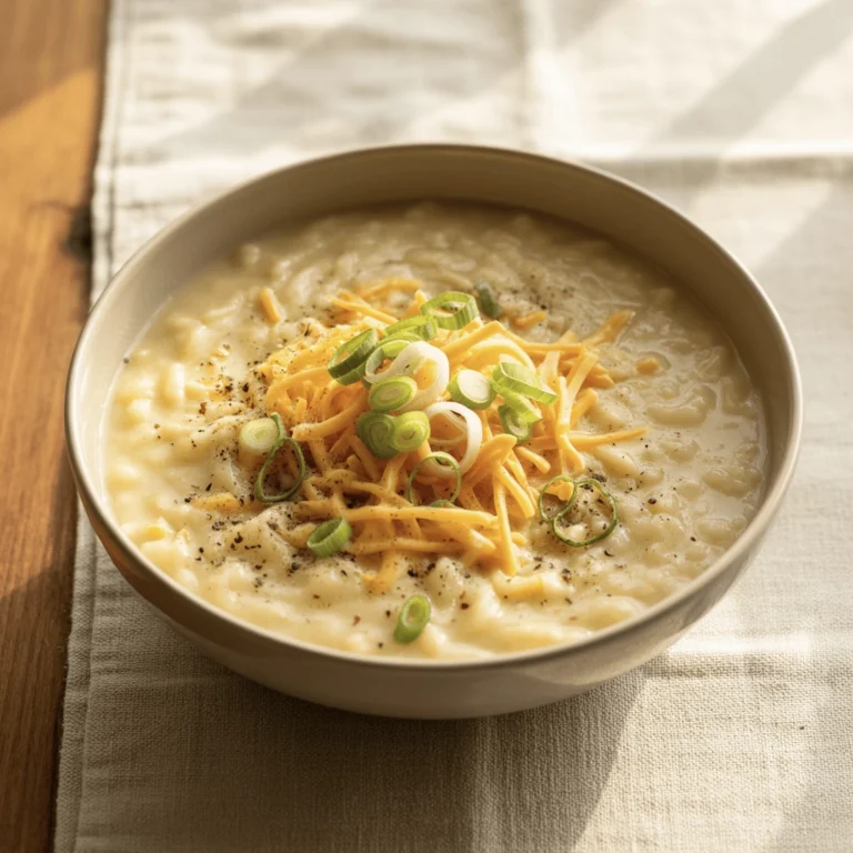 30 Minute Creamy Potato Soup with Hash Browns and Cream Cheese