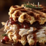 turkey sandwich with stuffing waffle 10