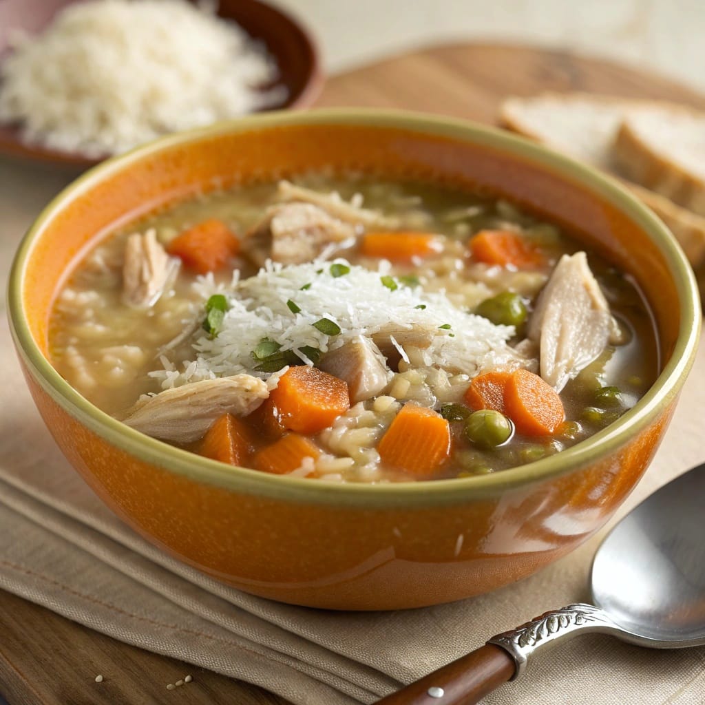 12 Creative Ways to Transform Leftovers into Delicious Pasta, Risotto, and Rice Dishes 8 7 parmesan turkey rice soup 20251106 193514 7186 20251106 193520 486c