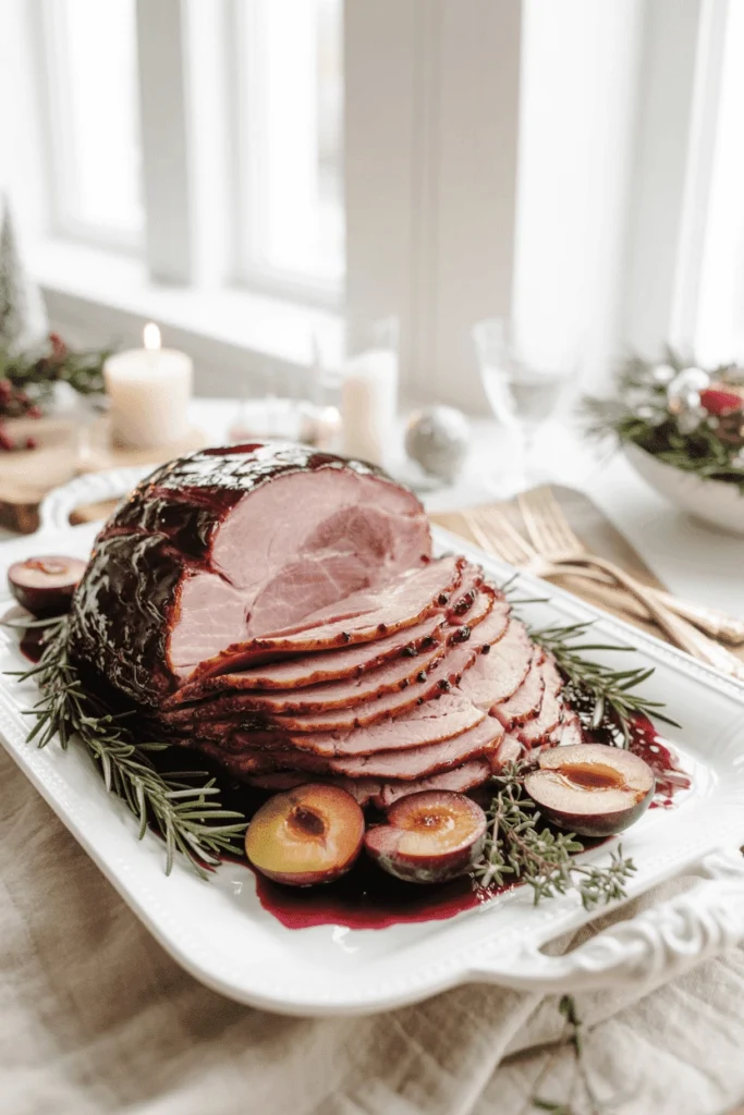 Irresistible Mulled Wine and Plum Glazed Ham for Christmas 4 Mulled Wine and Plum Glazed Ham 11