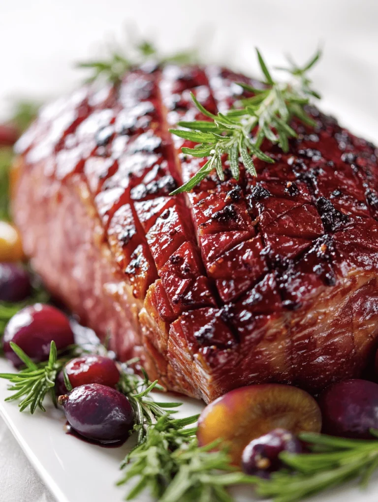 Irresistible Mulled Wine and Plum Glazed Ham for Christmas
