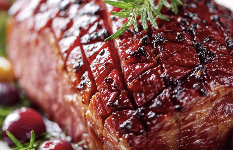 Irresistible Mulled Wine and Plum Glazed Ham for Christmas 1 Mulled Wine and Plum Glazed Ham 2