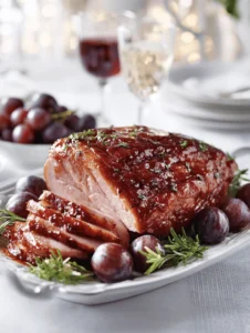 Irresistible Mulled Wine and Plum Glazed Ham for Christmas 7 Mulled Wine and Plum Glazed Ham 6