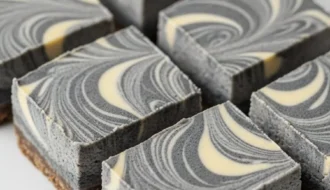 black sesame marbled cheesecake 2