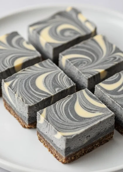 black sesame marbled cheesecake 2