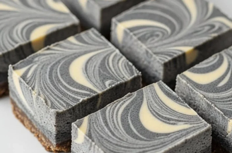 black sesame marbled cheesecake 2