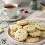 black sesame shortbread cookies 2