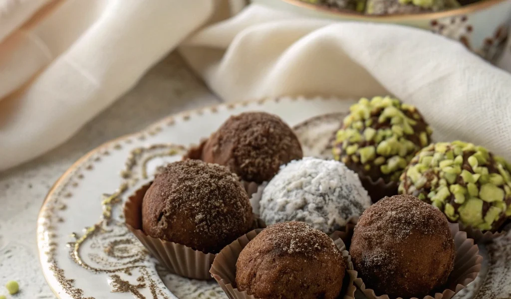 Lazy Girl Chocolate Truffles Recipe 1 easy chocolate truffles in three flavors 20251215 074836 9735 20251215 074843 vkdz