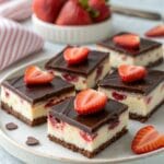 Elegant Chocolate Strawberry Cheesecake Bars That Anyone Can Make 20 image