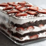 No-Bake Strawberry Chocolate Icebox Cake 17 strawberry ice box cake 3