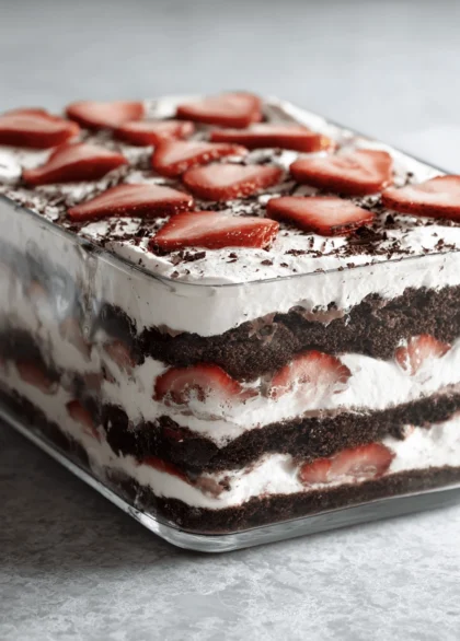 strawberry ice box cake 3